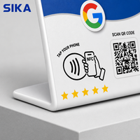 Carte NFC de Marketing Social SIKA Google Cinq Étoiles avec Code QR Modèle 213nfc