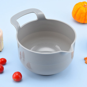 Four Piece Mixing Bowl Set With Handles 27.5Cm 25.5Cm 22.5Cm 19Cm Stackable Salad Bowls For Kitchen Use - Product Image 3
