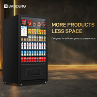 Máquina Expendedora Combinada BANDENG 6610SS 10T con Pantalla Táctil para Uso Flexible de Autoservicio con Espacio para Snacks y Bebidas Variados en 60 SKU