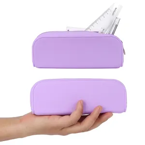 Hot Selling Makeup Storage Pouch For Student Silicone Multicolour Pencil Case Pouch Pen Box Zipper Bags