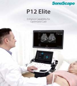 Appareil d'échographie Doppler couleur Sonoscape P12Elite 4D avec fonction IA et grand écran pour l'obstétrique/la cardiologie/l'abdomen - Product Image 2