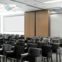 Cloison mobile de bureau au design moderne, mur modulaire en aluminium à faible coût, mur coulissant pour salle de conférence, gymnase, pliable en MDF