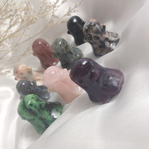 Minifantasma de cristal personalizado, regalo especial de Halloween, decoración de Halloween, piedra Natural, Cuarzo Rosa, 30mm - Product Image 6