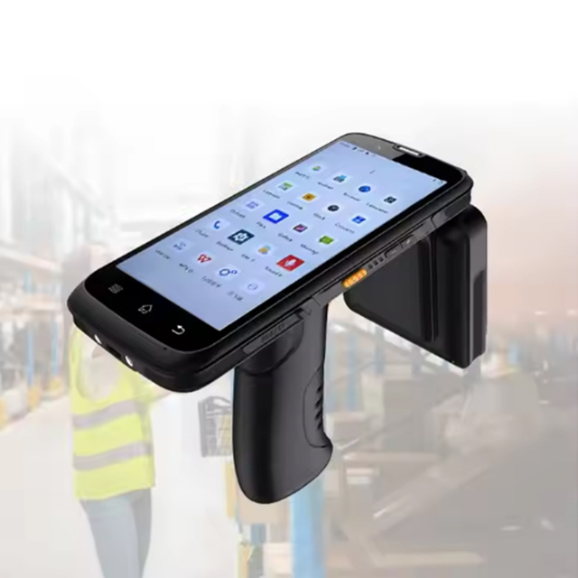 JINGXIN UHF RFID Rugged Wireless Pda Android 12 Handheld Pda Android  NFC Mobile Data Terminal Barcode Scanner