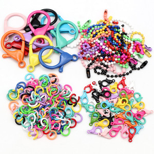 Thời Trang Đa-Màu Sắc Kết Hợp Hợp Kim Mở Nhẫn Tôm Hùm <span class=keywords><strong>Clasp</strong></span> Móc Bóng Chuỗi Tự Làm Đồ Trang Sức Phát Hiện Nguồn Cung Cấp - Product Image 2