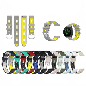 <span class=keywords><strong>Correa</strong></span> de Reloj de Silicona de Repuesto de Doble Color de 18 mm/20 mm/22 mm para Reloj Inteligente Garmin Forerunner 265/265S, Nueva Llegada - Product Image 2