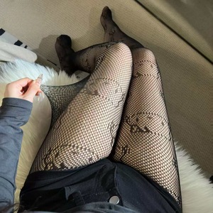 Sexy black gothic style pantyhose, <b>fishnet</b> stockings, irregular long thigh-high stockings, hot girl 4035 - Product Image 5