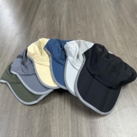 Gorra de Béisbol Unisex con Logotipo, Impermeable, de 5 Paneles, 100% Poliéster Oxford, Corona Suave de Velour, Cierre de Hebilla Metálica, Ligera y Transpirable