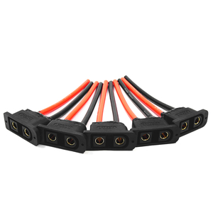 Câble adaptateur personnalisable QS9D-F 6AWG plaqué or mâle-femelle pour connexion de batterie à courant élevé - Product Image 3