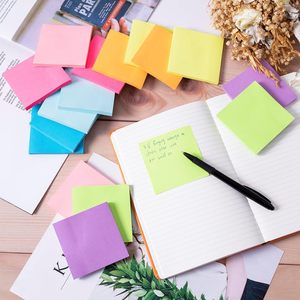 Bloc-notes auto-adhésif fluorescent pratique de 3*3 pouces pour étudiants pouvant être déchiré et collé N fois sur l'ordinateur portable - Product Image 5