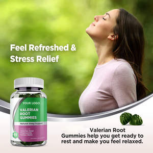 Factory Price <span class=keywords><strong>Valerian</strong></span> <span class=keywords><strong>Root</strong></span> gummies melhorar a qualidade do sono melhor gomoso para a calma Stress Relief - Product Image 4