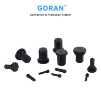 GORAN SPR Presse-étoupe à trou unique avec anneau de serrage, tige de fixation, bouchon d'étanchéité en caoutchouc multi-trous SPM, étanche IP68 EPDM, trou de 3 mm
