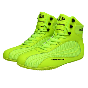 <span class=keywords><strong>Zapatillas</strong></span> de deporte para jóvenes de diseño OEM de suministro de fábrica para entrenamiento en interiores, zapatos de lucha con cordones de tela de malla de combate en cuclillas para Fitness - Product Image 1