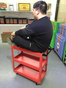 Chariot à outils utilitaire de stockage à 3 plateaux avec roues Étagères de garage d'<span class=keywords><strong>atelier</strong></span> OEM personnalisables - Product Image 2
