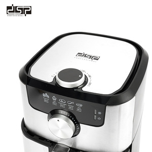 Friteuse à air Dsp 5,8 L en acier inoxydable, commande mécanique, multifonction, chauffage rapide, antiadhésive, nettoyage facile, usage domestique - Product Image 3