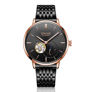 OEM tối giản của nam giới thời trang siêu mỏng đồng hồ tự động cơ khí người đàn ông màu xanh quay số đồng hồ sang trọng phong trào sáng tay đồng hồ - Product Image 4