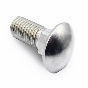 Type Bolt 304 Stainless Steel ANSI/ASME B18.5-2008 American Large Round Half Head Carriage Bolt Square Neck Screw Fastener Manufacturer