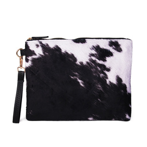 Cow Hide Printed Wristlet Purse Hand Clutch Wallet <strong>Bag</strong> Cosmetic Makeup <strong>Bag</strong> <strong>Accessories</strong> Organize <strong>Bags</strong> With Zipper DOM-1141431 - Product Image 4