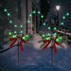 Lampe solaire LED pour jardin, décoration extérieure, étanche, alimentée par énergie solaire, pour la décoration de Noël et des fêtes - Product Image 2