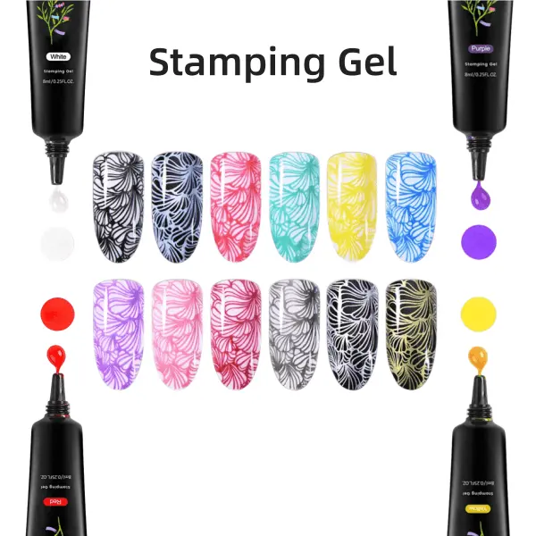 Print Oil Lacquers Varnish Transfer Nail Art Painting Decoration Uv Led Gel Stamping Gel
