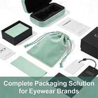 Étui à lunettes personnalisé avec logo, étui à lunettes de soleil en microfibre, sac pour téléphone portable, bijoux, pochette en tissu avec cordon de serrage
