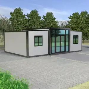 Grande Extendable Prefabricated 20ft Australia 3 In 1 Folding Mobile Homes Modular Expandable Container House