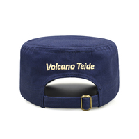 Gorras Planas de Algodón Bordadas Personalizadas, Gorra Plana Ajustable Estilo Cadete, Gorras de Camuflaje para Caza, Gorra Plana de Guardia de Seguridad