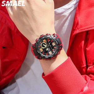 นาฬิกาดิจิตอล SMAEL คุณภาพสูง ดีไซน์เท่ กันน้ำ รุ่น 1921 พร้อมไฟเรืองแสง นาฬิกาปลุก ไฟ LED สำหรับผู้หญิงและผู้ชาย - Product Image 2