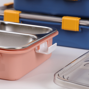 850ml Boîte à lunch isolée en acier inoxydable Bol à soupe Conteneur alimentaire Couverts 3 4 5 compartiments Stockage pratique des aliments - Product Image 6