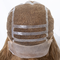 Perruque médicale en cheveux humains vierges européens, base en soie complète, transparente HD, sans colle, pour patients atteints d'alopécie ou de cancer, personnalisable en blond ou brun