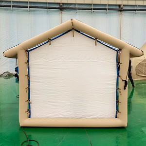 Tenda Gonfiabile Personalizzata a Forma di Cabina con Struttura ad Aria per Campeggio Familiare, con Porta e Finestre in Rete per <span class=keywords><strong>Glamping</strong></span> all'Aperto - Product Image 3