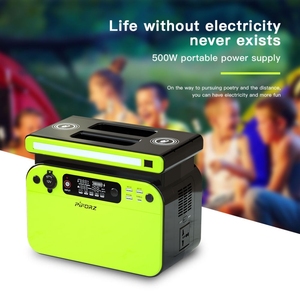 500Wh Portable Power Station with <b>Solar</b> Panel 220V AC Output Lithium Battery Backup for Camping/Emergency - Product Image 6