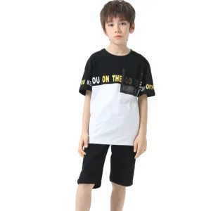 Custom Made Jogging Vendor Youth Two Piece Custom Summer Boys Breathable Sets Track Suit For Men