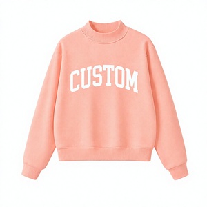 เสื้อสเวตเชิ้ตคอเต่าทรงคลาสสิคสำหรับผู้หญิง ผ้าฟลีซเนื้อนุ่ม สีพื้น ผ้าฝ้ายปักลาย  ป้องกันขนร่วง  รับสกรีนโลโก้ตามสั่ง สำหรับฤดูใบไม้ร่วงและฤดูหนาว - Product Image 1