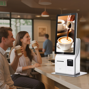 15.6 inch tự đặt hàng kiosk màn hình cảm ứng thanh toán kiosk Máy tính để bàn treo tường máy POS tự dịch vụ thanh toán kiosk thức ăn nhanh - Product Image 2