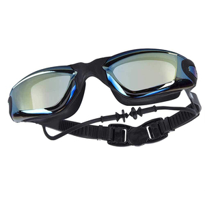 Vente en gros Lunettes de natation anti-buée unisexes pour adultes Protection UV Monture en silicone étanche pour hommes et femmes - Product Image 1