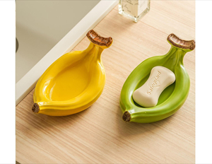 Jabonera <span class=keywords><strong>de</strong></span> Cerámica con Diseño <span class=keywords><strong>de</strong></span> Plátano, <span class=keywords><strong>de</strong></span> Lujo Discreto y Alta Gama, para Baño, Mueble <span class=keywords><strong>de</strong></span> Lavabo y Almacenamiento - Product Image 4