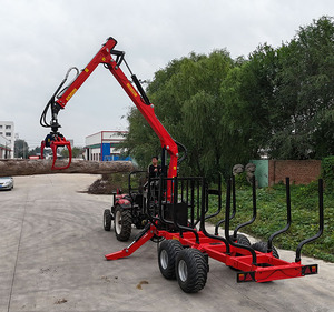 Camión Tractor <span class=keywords><strong>con</strong></span> Remolque <span class=keywords><strong>Forestal</strong></span> para Troncos, <span class=keywords><strong>con</strong></span> Grúa Hidráulica y Garra - Product Image 5