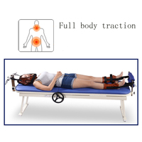 Lit de thérapie manuel portable pour la correction de la traction cervicale et lombaire à domicile