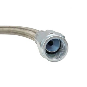 Groothandel 4an <span class=keywords><strong>Turbo</strong></span> Olietoevoerlijn Roestvrij Staal Gevlochten An4 90 Graden Rechte Slang Einddruk Afstandsbediening Turbocompressor Olie Afvoer - Product Image 6