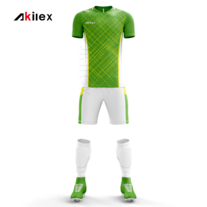 طقم كرة قدم مخصص رخيص مع تطريز مجاني للشعار، تصاميم قمصان كرة القدم الموحدة - Product Image 1