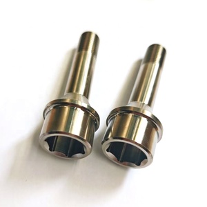 Perno de Rueda de Titanio Gr5 M14x1.5x28mm, <span class=keywords><strong>Tornillo</strong></span> de Cubo de Titanio Ligero de Alta Resistencia con Asiento Cónico Hexagonal - Product Image 1