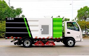 Camion de nettoyage de rue flexible et économe en énergie Clw personnalisé 4x2 3cbm pour balayage multifonctionnel - Product Image 5