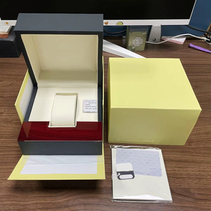 Luxury Single-Slot <b>Grey</b> Brand Watch <b>Box</b> Set Complete Watch Packaging with Gift Bag Card&Certificate Custom Logo Wooden <b>Box</b> - Product Image 3