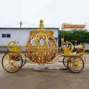 Chariot de mariage électrique de luxe en forme de citrouille, chariot de conte de fées personnalisé pour événements, chariot de tourisme à vendre - Product Image 5