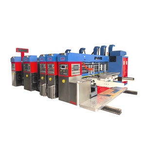 Tốc độ cao dẫn cạnh Feeder tự động flexo máy in slotter chết cắt cắt 4 màu sóng hộp carton máy in - Product Image 1