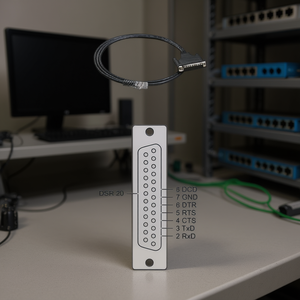 Moxa <b>Link</b> CAT5 Communication <b>Cable</b> CBL-RJ45M25-150 150mm 8-Conductor Stranded Copper Made in Taiwan - Product Image 3