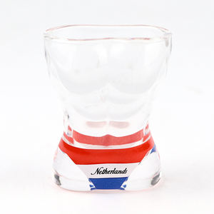 Vente en gros de logo personnalisé Islande Pays-Bas nation drapeau souvenir cadeau touristique bikini sexy shot glass - Product Image 5