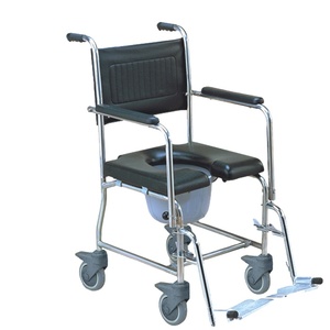 Silla de ruedas motorizada para ancianos con ruedas PU colchón Flding cómoda silla de ruedas - Product Image 1