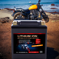 Baterai Starter Motor Yauneidak LFP20L-BS 12.8V 12Ah CCA650 LiFePO4 Harley KTM Yamaha Garansi 2 Tahun 175x87x155mm